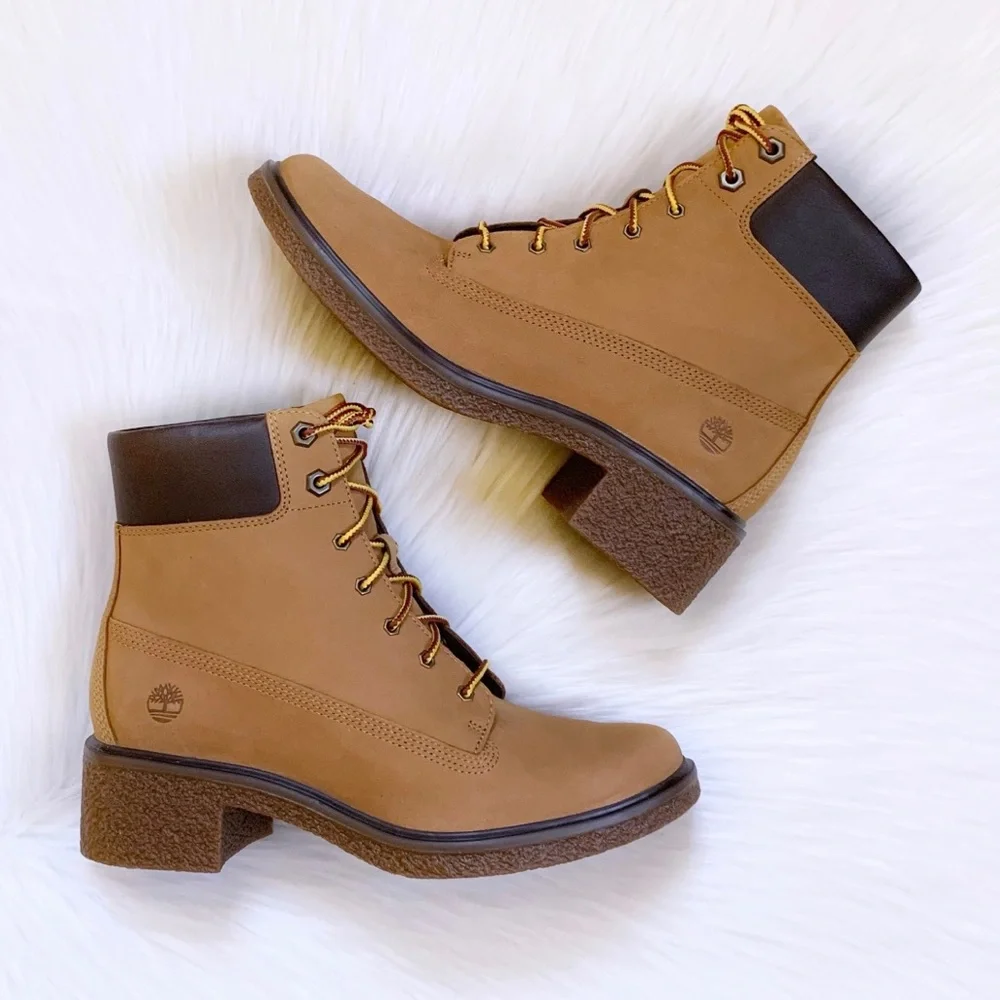 Timberland Brinda 6” Lace-Up Nubuck Leather Boots - Picture 2 of 7